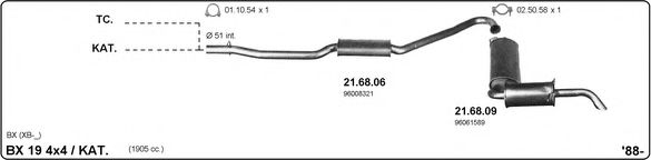 514000038 IMASAF Exhaust System Exhaust System