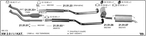514000171 IMASAF Exhaust System Exhaust System