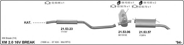 514000172 IMASAF Exhaust System