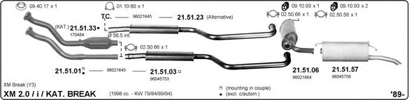 514000173 IMASAF Exhaust System Exhaust System