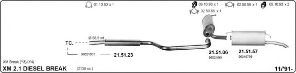 514000181 IMASAF Exhaust System