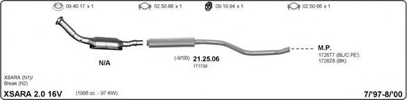 514000191 IMASAF Exhaust System Exhaust System