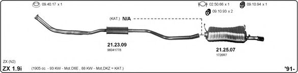 514000223 IMASAF Exhaust System