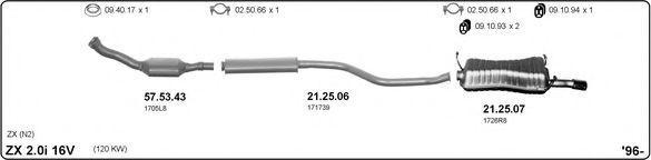 514000225 IMASAF Exhaust System Exhaust System