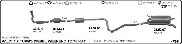 524000146 IMASAF Exhaust System