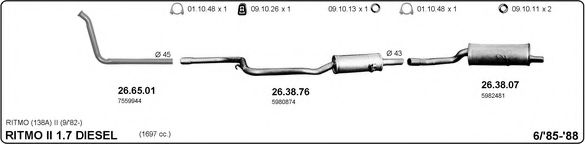 524000243 IMASAF Exhaust System