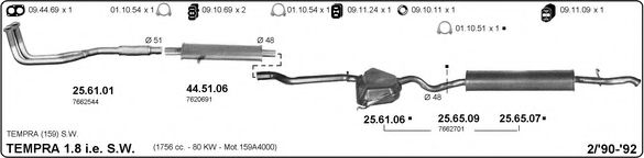 524000288 IMASAF Exhaust System Exhaust System