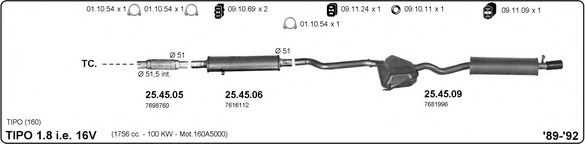 524000307 IMASAF Exhaust System Exhaust System