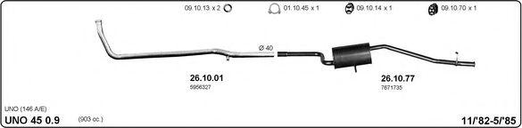 524000323 IMASAF Exhaust System