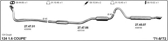 524000361 IMASAF Exhaust System Exhaust System
