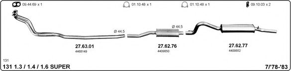 524000387 IMASAF Exhaust System Exhaust System