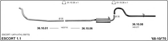 525000009 imasaf Exhaust System Exhaust System