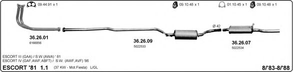525000012 IMASAF Exhaust System