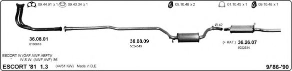 525000022 IMASAF Exhaust System