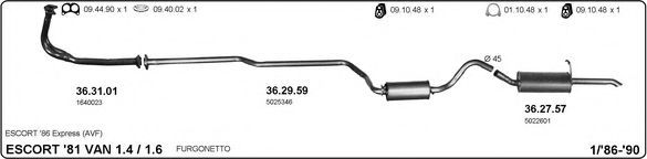 525000029 IMASAF Exhaust System Exhaust System