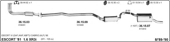 525000034 IMASAF Exhaust System Exhaust System