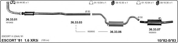 525000036 IMASAF Exhaust System