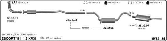 525000038 IMASAF Exhaust System