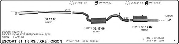 525000039 IMASAF Exhaust System