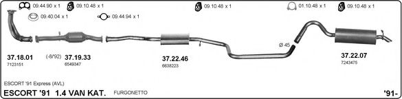 525000051 IMASAF Exhaust System Exhaust System
