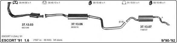 525000054 IMASAF Exhaust System Exhaust System