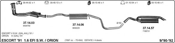 525000057 IMASAF Exhaust System