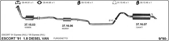 525000064 IMASAF Exhaust System