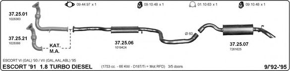 525000089 IMASAF Exhaust System Exhaust System