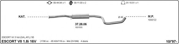525000099 IMASAF Exhaust System Exhaust System