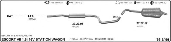 525000102 IMASAF Exhaust System Exhaust System