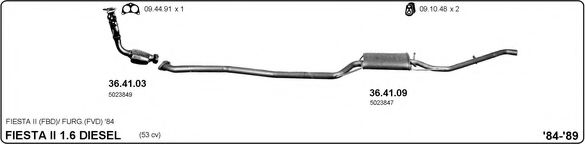 525000112 IMASAF Exhaust System Exhaust System