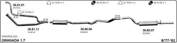 525000221 IMASAF Exhaust System Exhaust System