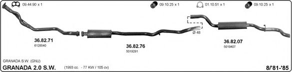 525000226 IMASAF Exhaust System Exhaust System