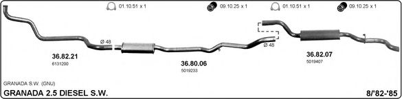 525000228 IMASAF Exhaust System Exhaust System