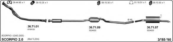 525000284 IMASAF Exhaust System Exhaust System