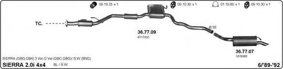 525000305 IMASAF Exhaust System Exhaust System
