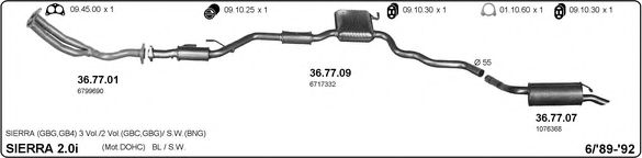 525000306 IMASAF Exhaust System Exhaust System