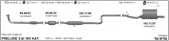 533000058 IMASAF Exhaust System Exhaust System