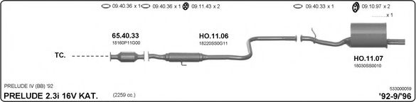 533000059 IMASAF Exhaust System Exhaust System