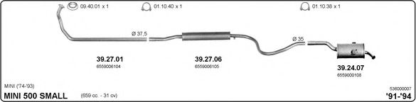 536000007 IMASAF Exhaust System