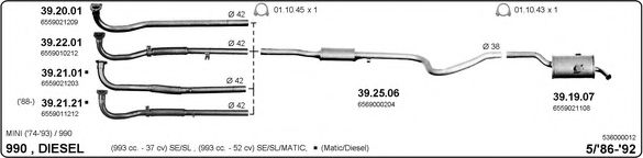 536000012 IMASAF Exhaust System