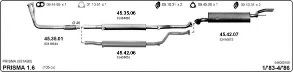 546000108 IMASAF Exhaust System