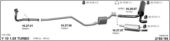 546000146 IMASAF Exhaust System Exhaust System