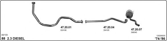 129200030 IMASAF Exhaust System Exhaust System