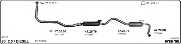 129200033 IMASAF Exhaust System
