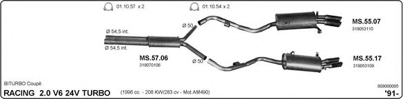 809000005 IMASAF Exhaust System