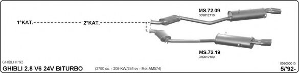 809000015 IMASAF Exhaust System