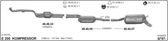 553000025 IMASAF Exhaust System