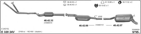 553000029 IMASAF Exhaust System Exhaust System