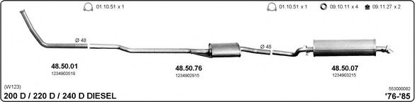 553000082 IMASAF Exhaust System